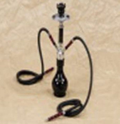 Narghilè Shisha Doppio Water Pipe Hookah Altezza cm 27 Blu