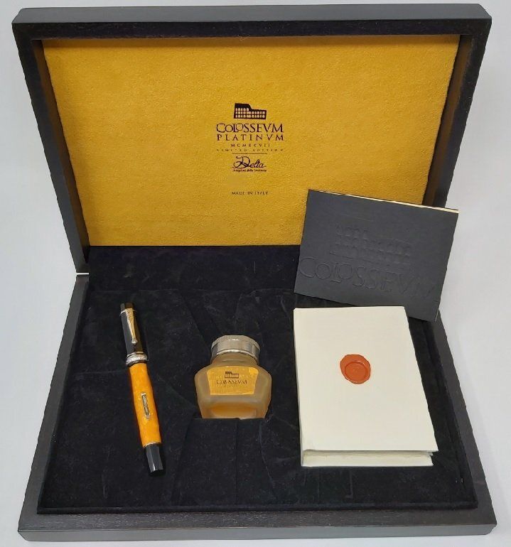 Penna Stilografica Colosseum Platinum Delta Pen 1996 Limited Edition n 62/70 (da Collezione) Penna Stilografica Colosseum Platinum Delta Pen 1996 Limited Edition n 62/70 (da Collezione)