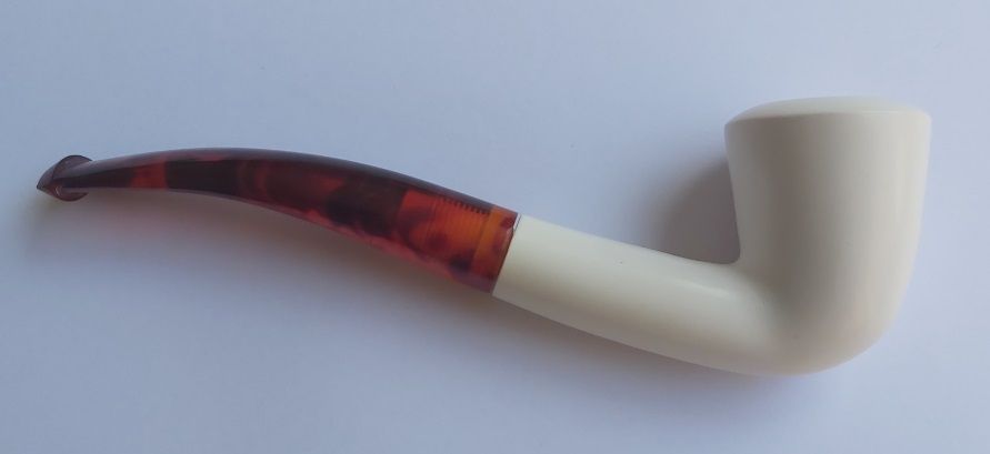 Pipa Schiuma Mare Turca Meerschaum Curva Custodia Rigida 1988 Pipa Schiuma Mare Turca Meerschaum Curva Custodia Rigida 1988