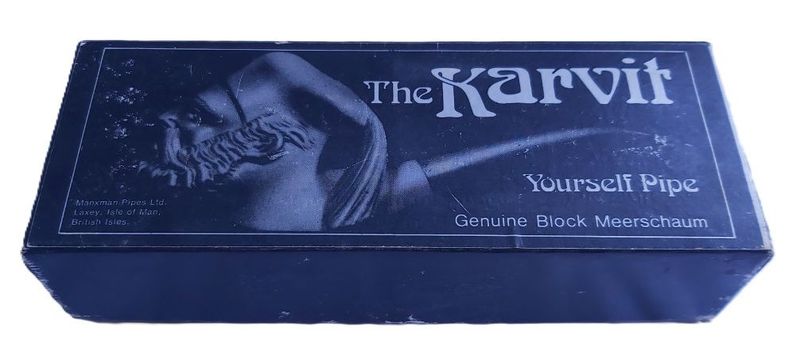 Pipa Già Intagliata The Karvit Youself Pipe Blocco Originale Schiuma Mare