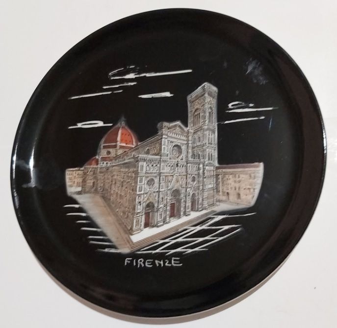 Piatto da Muro Parete Souvenir Duomo di Firenze 1965 AF Allen Frederic Vintage Piatto da Muro Parete Souvenir Duomo di Firenze 1965 AF Allen Frederic Vintage