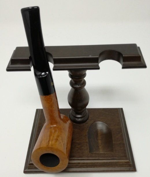 Poggiapipe a Due Posti Legno Noce Marrone Scuro (anni '70) Poggiapipe a Due Posti Legno Noce Marrone Scuro (anni '70)