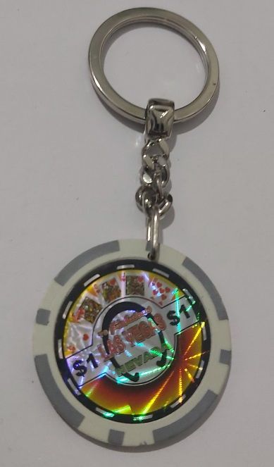 Portachiavi Chip Fiche Gettone Gioco To Fabulous Las Vegas Nevada Chip Hologram Valore 1 Grigio Portachiavi Chip Fiche Gettone Gioco To Fabulous Las Vegas Nevada Chip Hologram Valore 1 Grigio