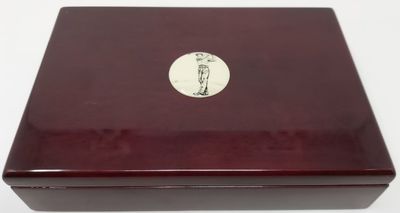 Portacarte Golf Dal Negro Cofanetto con 2 mazzi da poker Portacarte Golf Dal Negro Cofanetto con 2 mazzi da poker