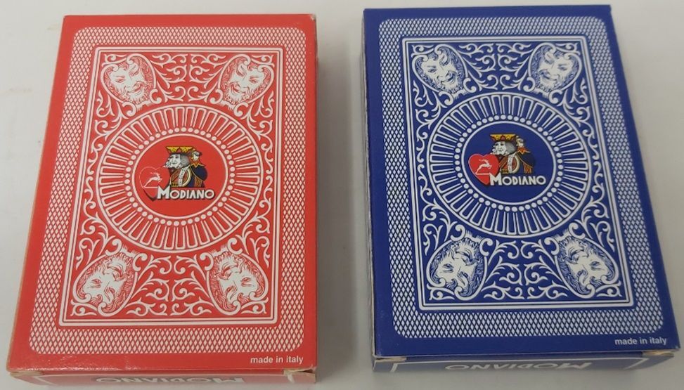 Poker Modiano Politeama in Triplex (rare - fuori produzione – da collezione) Back Rosso o Back Blue
