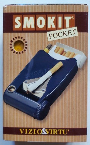 Portapacchetto Sigarette Accendino Posacenere Smokit Pocket 1988 Portapacchetto Sigarette Accendino Posacenere Smokit Pocket 1988