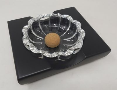 Posacenere Battipipa Laccato Nero Cristallo (accessorio pipa) Posacenere Battipipa Laccato Nero Cristallo (accessorio pipa)