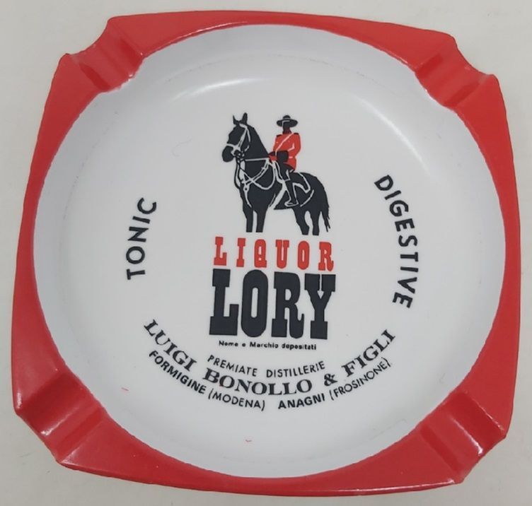 Posacenere Ceneriera Portacenere Pubblicitario Liquor Lory Tonic Digestive Anni ’60