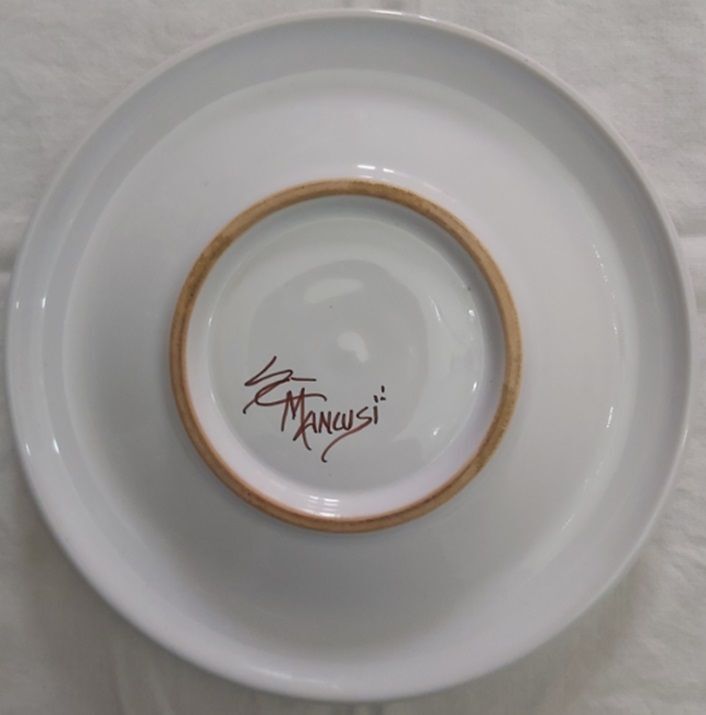 Posacenere in Ceramica Dipinta a Mano firmata Mancusi