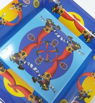 Posacenere Svuotatasche Porcellana Corni Rossi Portafortuna Palais Royal Boutique Mediterraneo. Posacenere Svuotatasche Porcellana Corni Rossi Portafortuna Palais Royal Boutique Mediterraneo.