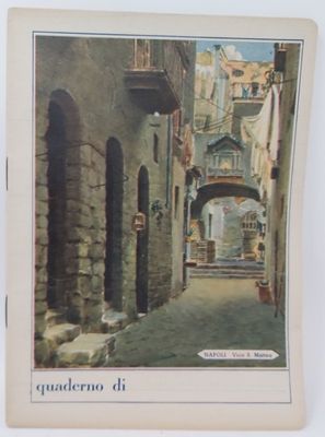 Quaderno a Righe Quaderno a Righe "Vedute Napoli F. M. Ramorino (mai usato, mai scritto) (da Collezione)