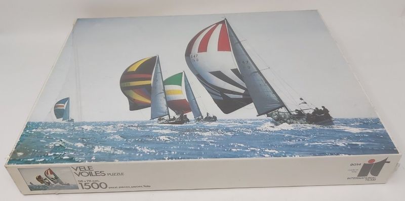 Puzzle International Team pezzi 1500 "Vele" da Collezione Vintage Raro