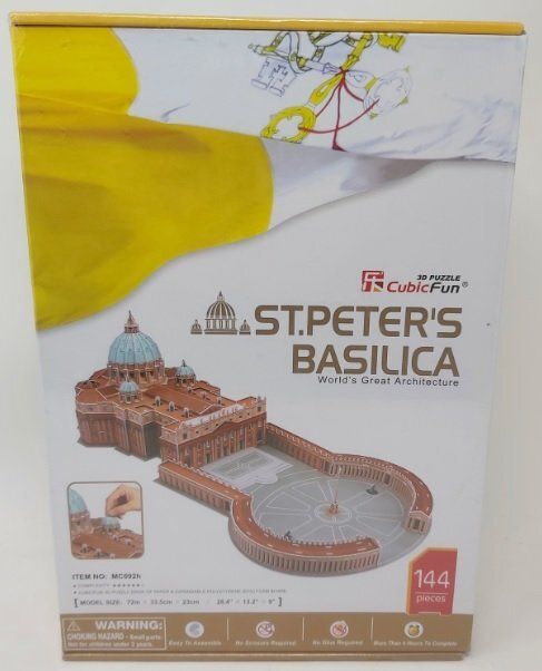 Puzzle 3D 144 pezzi St. Peter's Basilica San Pietro Prima Edizione Puzzle 3D 144 pezzi St. Peter's Basilica San Pietro Prima Edizione