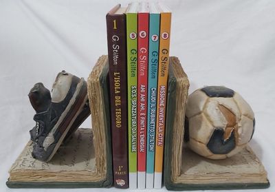 Reggilibri Fermalibri Calcio Scarpini e Pallone Rari da Collezione Reggilibri Fermalibri Calcio Scarpini e Pallone Rari da Collezione