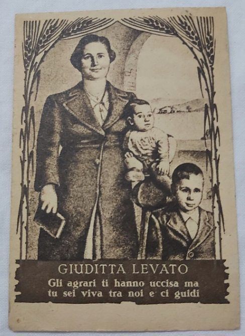 Santino Propaganda Politica Giuditta Levato 1948 Fronte Democratico Popolare