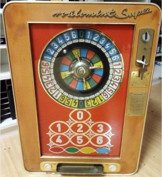 Roulette Slot Machine NSM Roulomint Super Automat del 1955 Roulette Slot Machine NSM Roulomint Super Automat del 1955