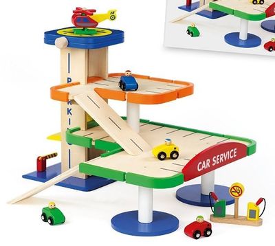 Gioco in Legno Garage Multipiano Gioco in Legno Garage Multipiano
