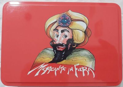 Gioco in Scatola Latta Mercante in Fiera Didatto Molto Raro Gioco in Scatola Latta Mercante in Fiera Didatto Molto Raro