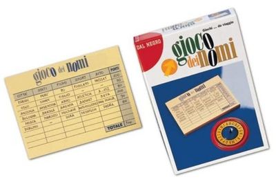 Gioco da Viaggio Gioco dei Nomi