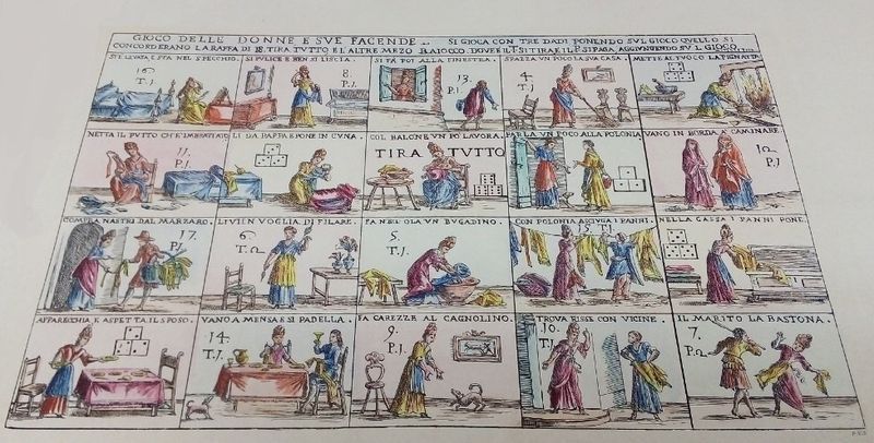 Gioco delle Donne e sue Facende, Mitelli (Curiosità e Rarità) cm 48x68