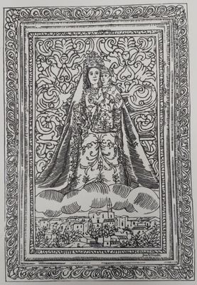 Immagine Religiosa Devozionale Immagine Religiosa Devozionale "Vera Effigie della Madonna del Colle" 15 agosto dell’Anno Santo 1975 (da Collezione)