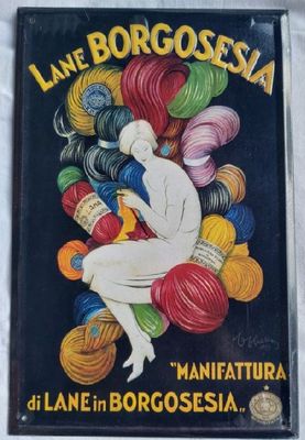 Lane Borgosesia Targa Latta Hachette Targhe Pubblicitarie Collezione Riproduzione Pubblicità