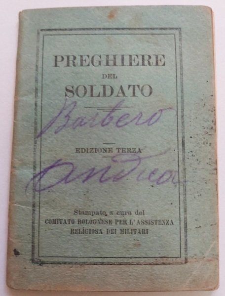 Libretto Preghiere del Soldato Edizione Terza 1915