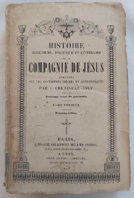 Libro Histoire Religieuse, Politique et Littéraire de la Compagnie de Jésus ( lingua francese) Libro Histoire Religieuse, Politique et Littéraire de la Compagnie de Jésus ( lingua francese)