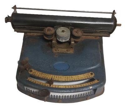 Macchina da Scrivere ad Indice Portatile Junior Index 1924 England Macchina da Scrivere ad Indice Portatile Junior Index 1924 England