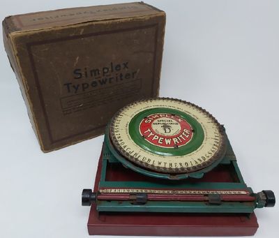 Macchina per Scrivere Simplex Typewriter Model D Fine '800 inizi '900 (da Collezione) Macchina per Scrivere Simplex Typewriter Model D Fine '800 inizi '900 (da Collezione)