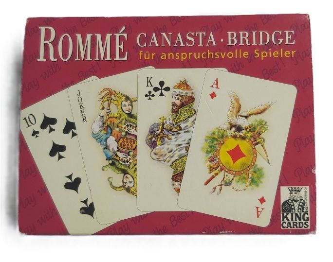 Mazzo Carte da Gioco Ramino Rommé Canasta Bridge Mazzo Carte da Gioco Ramino Rommé Canasta Bridge