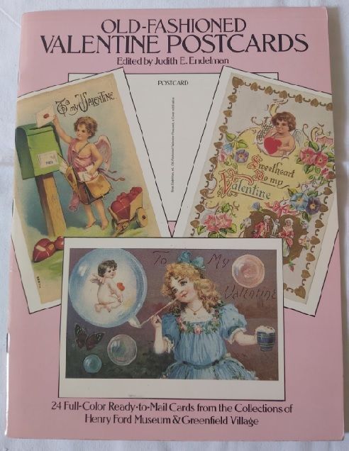 Libro Cartoline Postali Old Fashioned Valentine 24 Postcards Ready to Mail