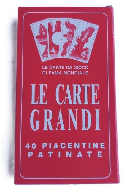 Mazzo Carte Giganti 4 Assi Le Carte Grandi 40 Piacentine Patinate Mazzo Carte Giganti 4 Assi Le Carte Grandi 40 Piacentine Patinate