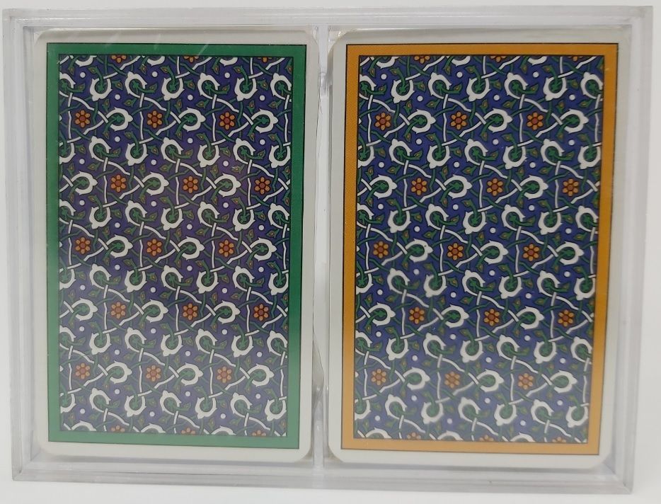 Mazzo Carte Angoli oro Ramino Grimaud Coffret Astratto Ankara Bridge Poker Canasta Rami 1985