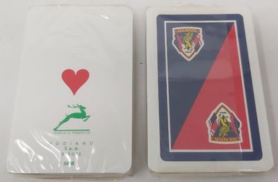 Mazzo Carte da Gioco Regionali Genovesi Modiano Cervetti 86/81 Stemmi Genoa Calcio Vintage Mazzo Carte da Gioco Regionali Genovesi Modiano Cervetti 86/81 Stemmi Genoa Calcio Vintage
