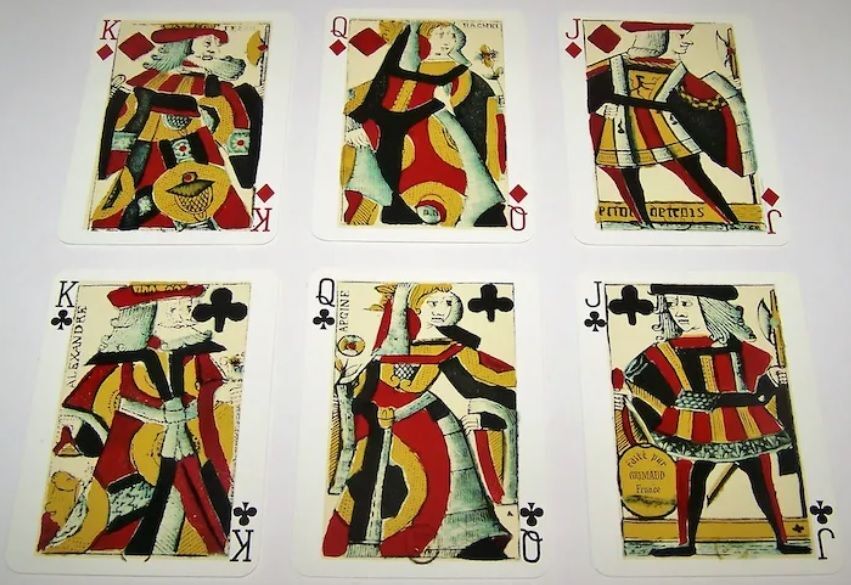 Mazzo Carte Gioco Poker Jeu de Cortes au Partrait de Paris