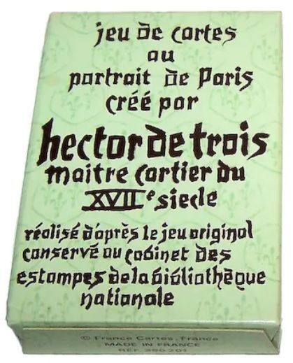 Mazzo Carte Gioco Poker Jeu de Cortes au Partrait de Paris