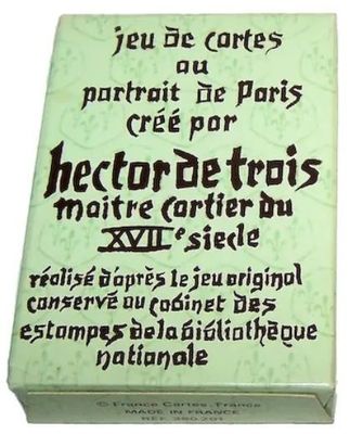 Mazzo Carte Gioco Poker Jeu de Cortes au Partrait de Paris