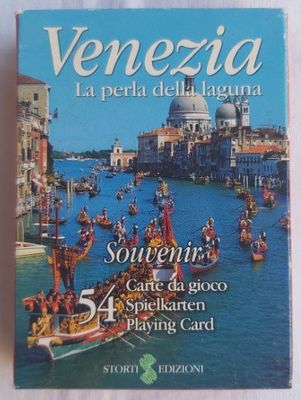 Mazzo Carte Poker Città d'Arte Venezia La Perla della Laguna Souvenir Modiano Mazzo Carte Poker Città d'Arte Venezia La Perla della Laguna Souvenir Modiano