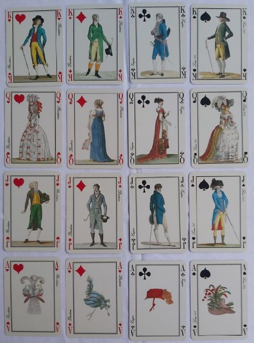 Mazzo Carte Poker Jeu des Modes 1785-1805 France Cartes 1989 Grimaud