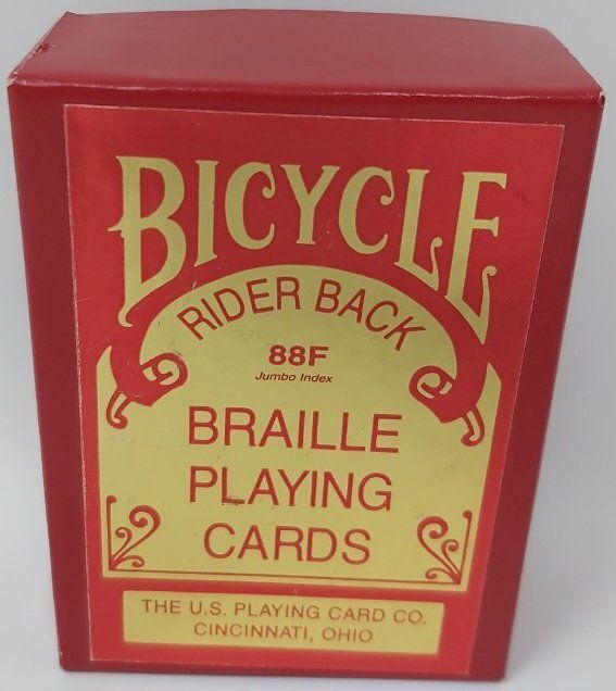 Mazzo Carte Poker Bicycle Braille NON VEDENTI Rider Back Jumbo Index Playing Cards Mazzo Carte Poker Bicycle Braille NON VEDENTI Rider Back Jumbo Index Playing Cards