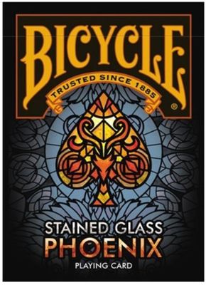 Mazzo Carte Poker Playing Cards Deck Bicycle Stained Glass Phoenix Edition Mazzo Carte Poker Playing Cards Deck Bicycle Stained Glass Phoenix Edition