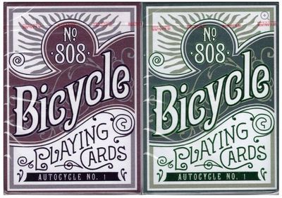 Mazzo Carte Poker Playing Cards Deck Bicycle 808 Autocycle Collector’s Tin 2 Premium Decks