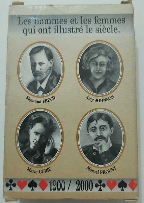 Mazzo Carte Poker Les Hommes et Les Femmes Qui Ont Ilustré le Siècle 1900/2000