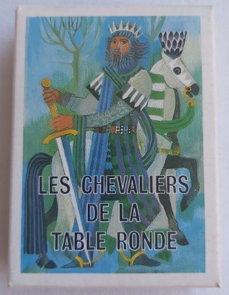 Mazzo Carte Poker Le Jeu les Chevaliers de la Table Ronde Back Nero France Cartes 1986