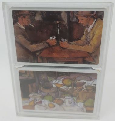 Mazzo Carte Ramino Grimaud Coffret Paul Cezanne I Giocatori di Carte e Natura Morta Mazzo Carte Ramino Grimaud Coffret Paul Cezanne I Giocatori di Carte e Natura Morta