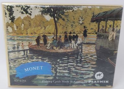 Mazzo Carte Ramino Piatnik Claude Monet Mazzo Carte Ramino Piatnik Claude Monet "Grenouillère" 2255