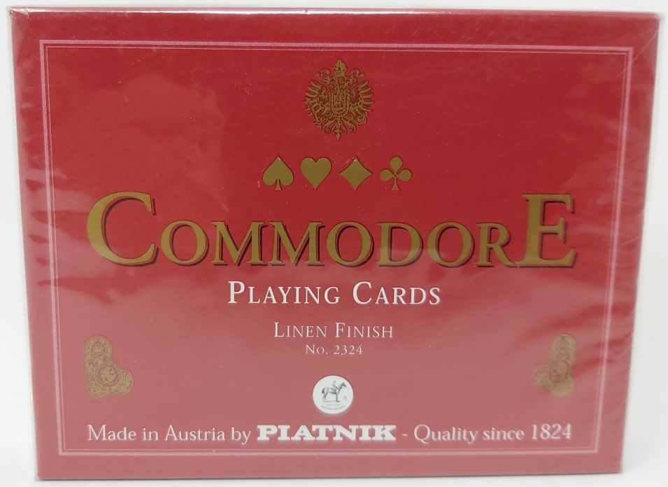 Mazzo Carte Ramino Piatnik Commodore Linen Finish Rosso 2324.Bridge Rummy Canasta Mazzo Carte Ramino Piatnik Commodore Linen Finish Rosso 2324.Bridge Rummy Canasta