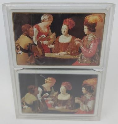 Mazzo Carte Ramino Grimaud Coffret Georges de La Tour Il Baro con L'Asso di Quadri 390641 Mazzo Carte Ramino Grimaud Coffret Georges de La Tour Il Baro con L'Asso di Quadri 390641