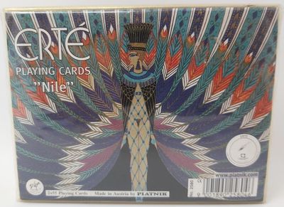 Mazzo Carte Ramino Piatnik Erté Nile 2580 Bridge Rummy Canasta Vintage Mazzo Carte Ramino Piatnik Erté Nile 2580 Bridge Rummy Canasta Vintage